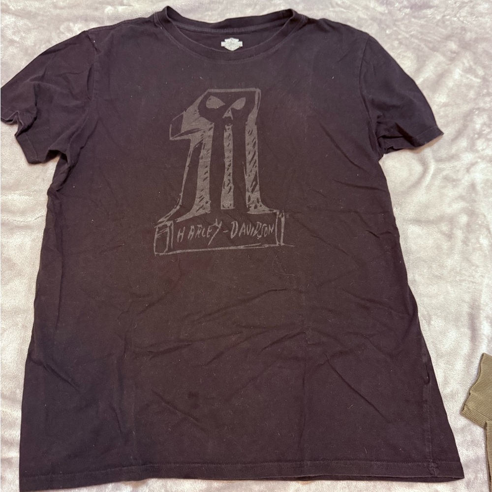 Harley-Davidson Black Graphic Number One Tee